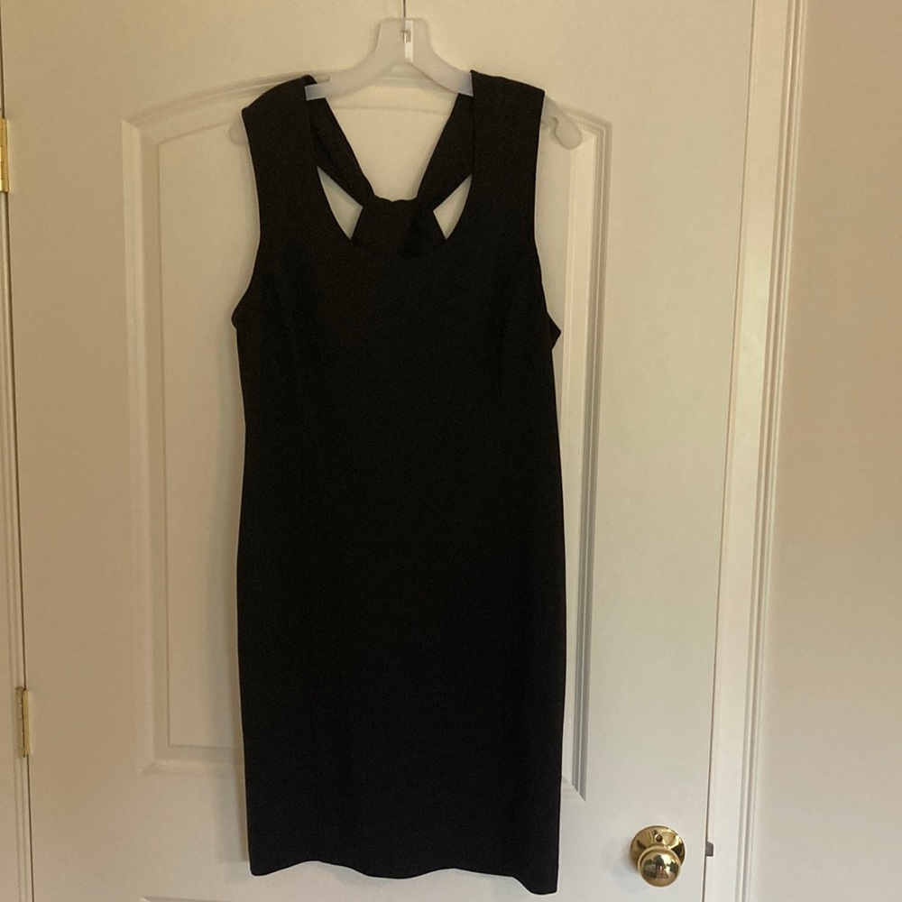 Banana Republic XL black ponte dress